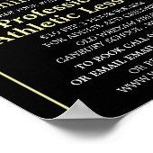 Mannen hardlopen, atletiekles Adverteren Poster (Hoek)