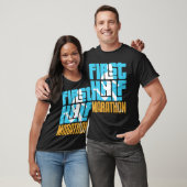 Mannen hardloper loopt Mannen eerste halve maratho T-shirt (Unisex)