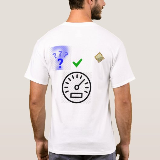 Mannen-harnas T-shirt (Achterkant)