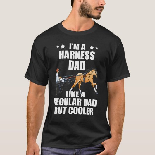 Mannen Harness Racing Pap  Equiting Trottin T-shirt (Voorkant)