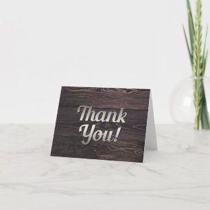 Mannen Hartelijk dank voor uw kaart Hout Rustic Br