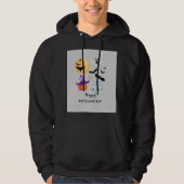 Mannen Hauntingly Stijlvolle Halloween Hoodie (Voorkant)