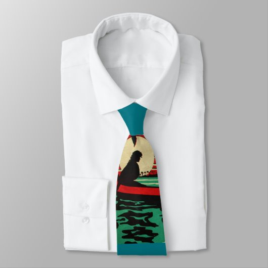Mannen Hawaiian Surfer Stropdas (Gebonden)