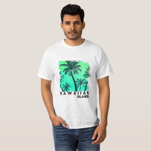 Mannen Hawaiian T-shirt (Voorkant volledig)