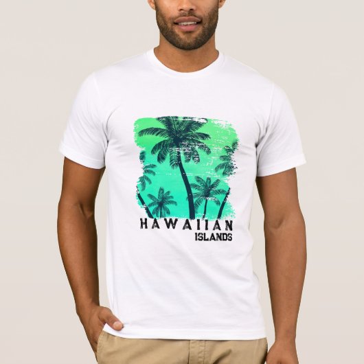 Mannen Hawaiian T-shirt (Voorkant)