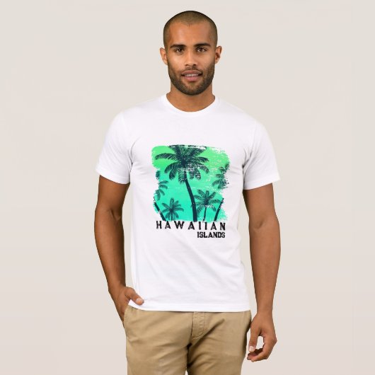 Mannen Hawaiian T-shirt (Voorkant volledig)