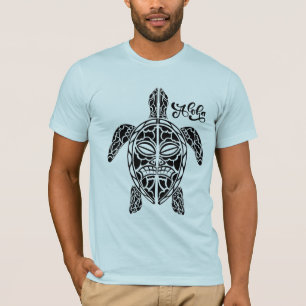 Mannen Hawaiian Turtle T-Shirt