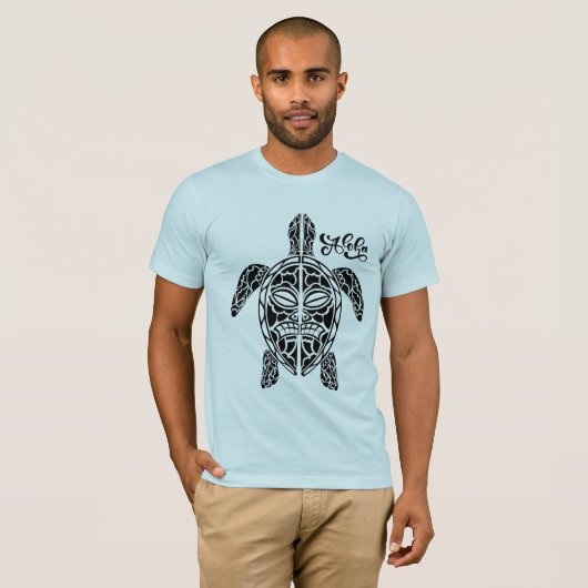 Mannen Hawaiian Turtle T-Shirt (Voorkant volledig)