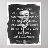 Mannen hebben me Mad Poe Quote genoemd Poster (Voorkant)