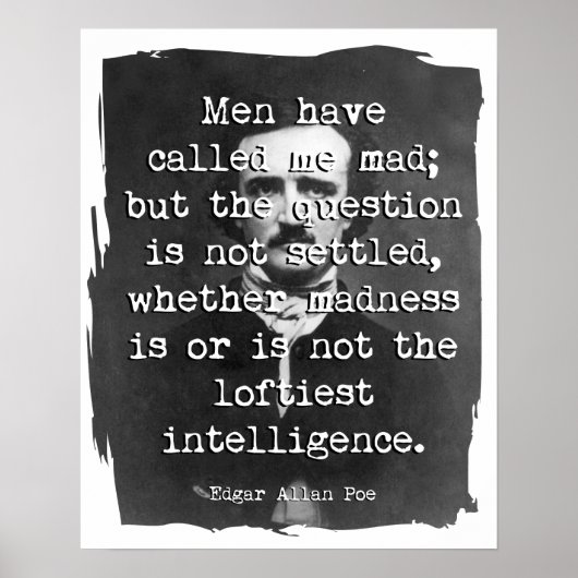 Mannen hebben me Mad Poe Quote genoemd Poster (Voorkant)