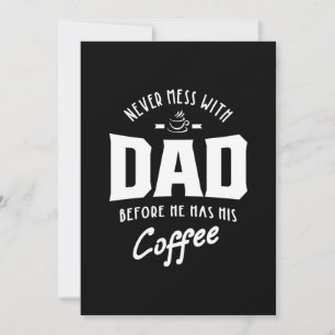 Mannen hebben nog nooit met papa gezeten voordat h bedankkaart