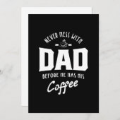 Mannen hebben nog nooit met papa gezeten voordat h kaart (Voorkant / Achterkant)