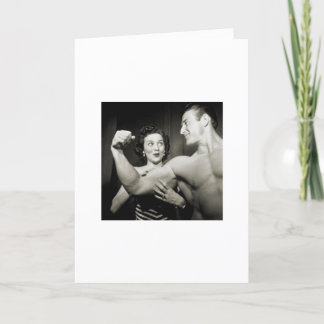 Mannen hebben ook wenskaarten nodig. kaart