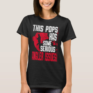 Mannen Hengelaar Pops Hengelen Vis Liefhebber Viss T-shirt