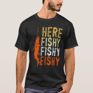 Mannen Hengelaar Zegt Hier Vissen Vissen Vissen T-shirt