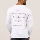 Mannen Henley lange hoes T-shirt (Achterkant)