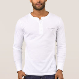 Mannen Henley lange hoes T-shirt