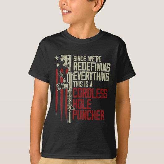 Mannen herdefinieerden alles wat dit draadloos is t-shirt (Voorkant)