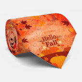 Mannen Herfst Patroon Kleurrijke stropdas (Opgerold)