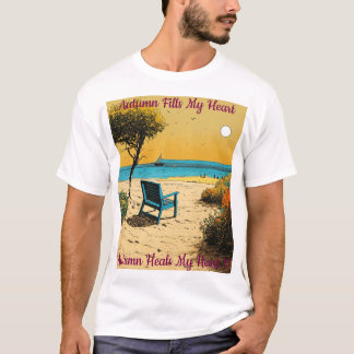 Mannen herfstvibes T-shirt – gezellige Herfst stij