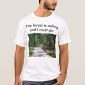 Mannen Het bos noemt t-shirt (Voorkant)