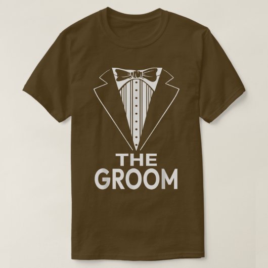 Mannen Het Groom Weddenschap T-shirt (Design voorkant)