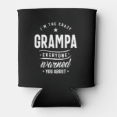 Mannen Het is de Crazy Grampa opa Gift Blikjeskoeler (Voorkant)