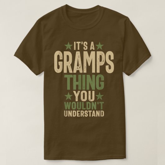 Mannen Het is een grap die kerstpapOpa Funn T-shirt (Design voorkant)