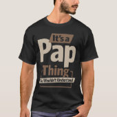 Mannen Het is een pap die kerstvader/opa T-shirt (Voorkant)