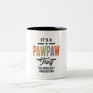 Mannen Het is een pawpaw die grappige pa opa Tweekleurige Koffiemok