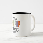 Mannen Het is een PopPop Thing Funny Pap Opa Tweekleurige Koffiemok (Voorkant rechts)