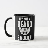 Mannen Het is geen baard. Het is een zadelmoefje. Mok (Links)