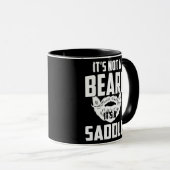 Mannen Het is geen baard. Het is een zadelmoefje. Mok (Voorkant rechts)