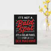 Mannen Het is geen kale plek Het is een zonnepanee Kaart (Gele Bloem)