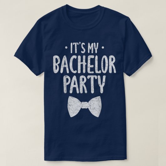 Mannen Het Is Mijn Verjaardagsfeest Bruidegom Funn T-shirt (Design voorkant)