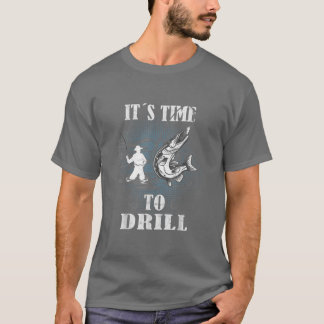 Mannen Het is tijd om te reelen in Funny Fishermen T-shirt