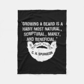 Mannen het kweken van een baard is natuurlijk &amp fleece deken (Voorkant)