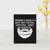 Mannen het kweken van een baard is natuurlijk & kaart (Gele Bloem)