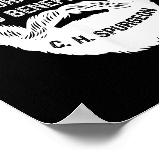 Mannen het kweken van een baard is natuurlijk &amp poster (Hoek)