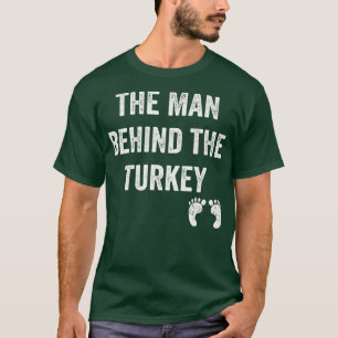 Mannen het Man achter de Turkse Thanksgiving Pregn T-shirt