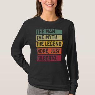 Mannen het Man de mythe de Legend Nope enkel Gilbe T-shirt