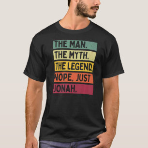 Mannen het Man de mythe de Legende nope net Jonah T-shirt