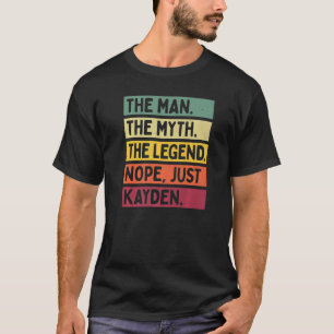 Mannen het Man de mythe de Legende nope net Kayden T-shirt