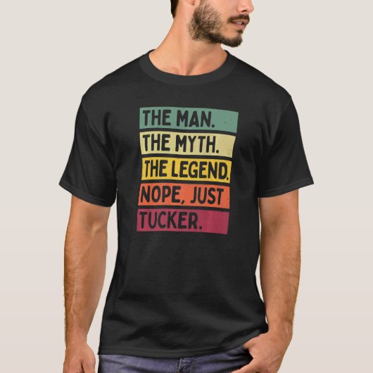 Mannen het Man de mythe de Legende nope net Tucker T-shirt (Voorkant)