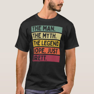 Mannen het Man de mythe de Legende npe net Brett T-shirt