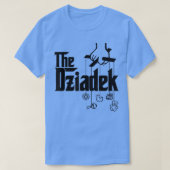Mannen Het Poolse grootvaders Baby shower Dziadek T-shirt (Design voorkant)