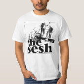 Mannen "het sesh" Logo White T-shirt (Voorkant)