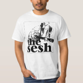Mannen "het sesh" Logo White T-shirt
