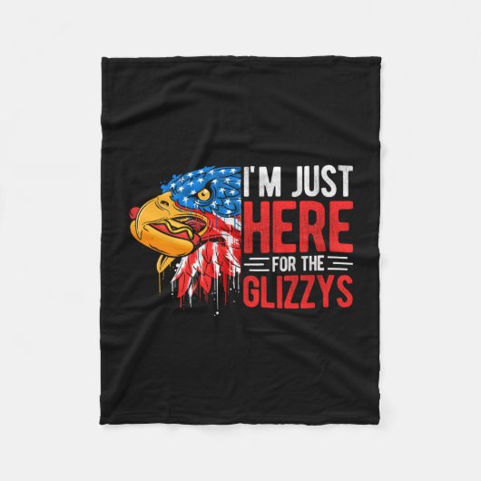 Mannen hier voor de glizzys adelaar glizzy tanktop fleece deken (Voorkant)