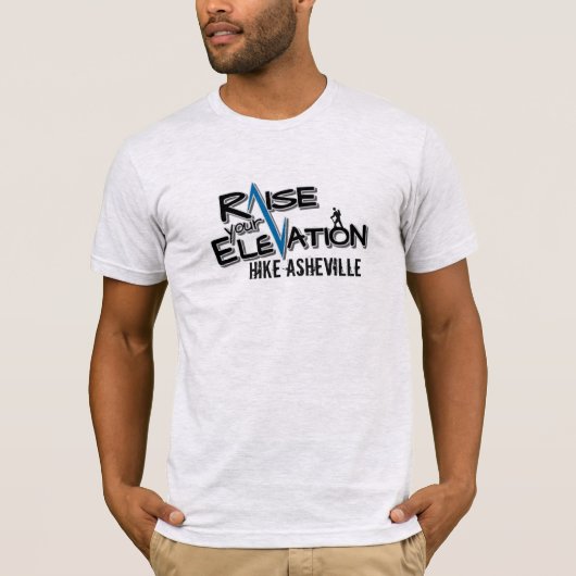 Mannen Hike Asheville T-Shirt (Voorkant)